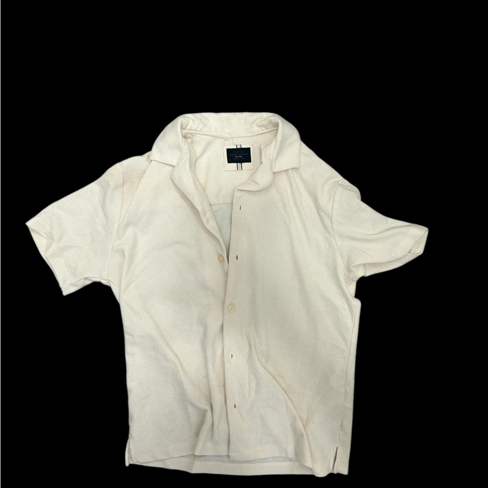 ✨ Marc Asher Cream short sleeve shirt with a relaxed fit✨